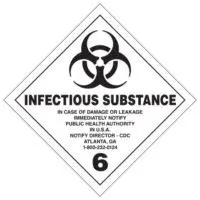 infectious substance labels