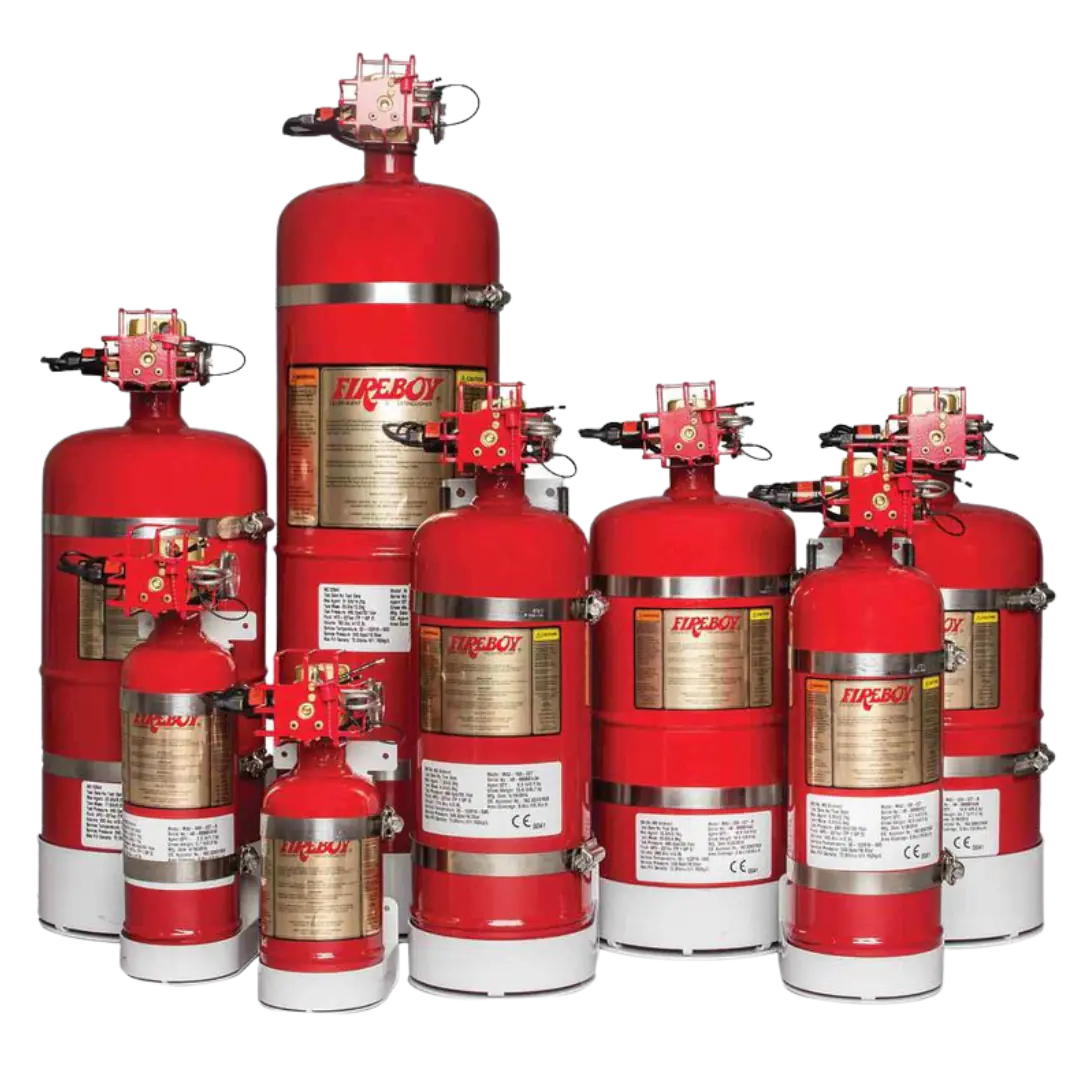 Fire extinguishers with custom labels from Impact Label